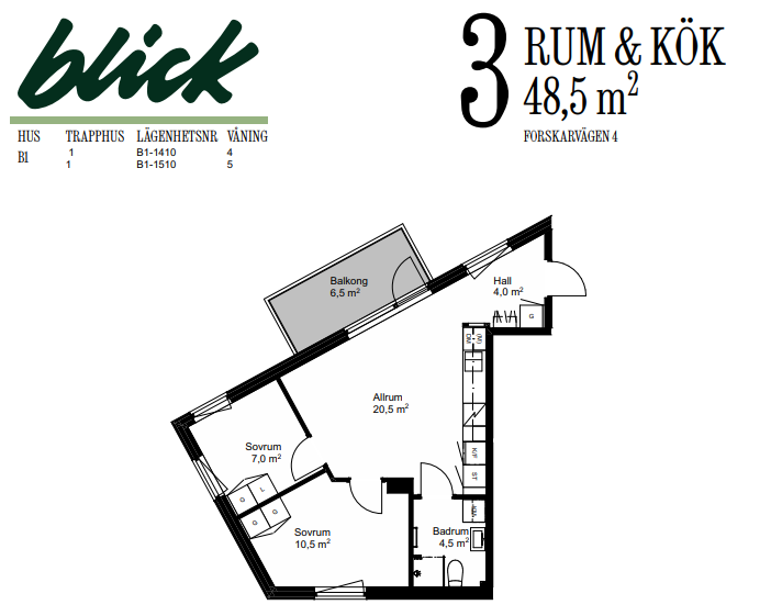 3 rum Huddinge — 13 487 kr/mån | Bostadsögat