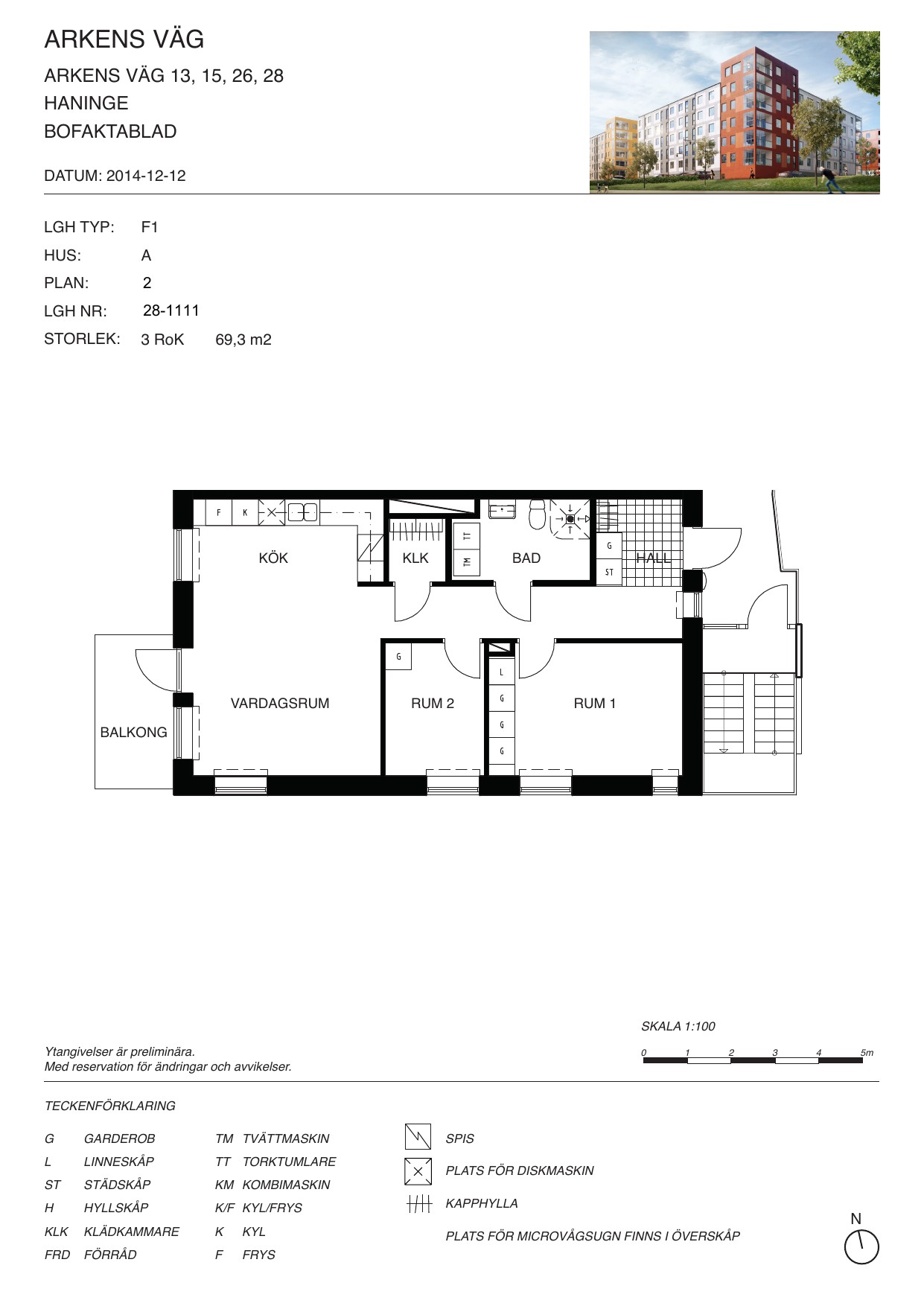 3 rum Haninge — 12 243 kr/mån | Bostadsögat